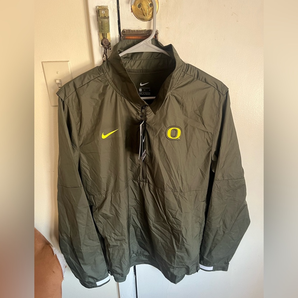 Oregon Ducks Nike men’s NCAA 1/2 zip windbreaker jacket M
